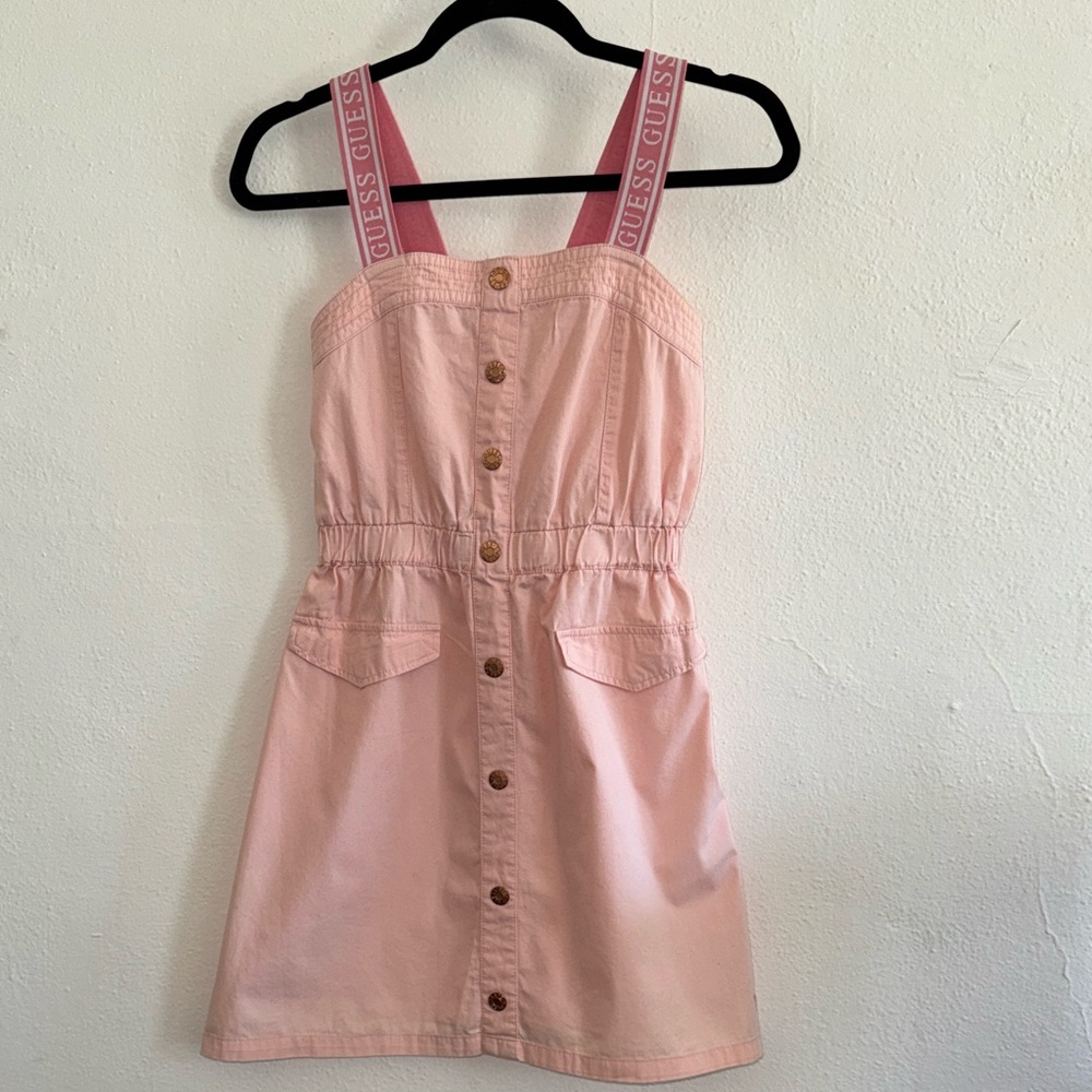 Guess Los Angeles Pink Button-Down Dress